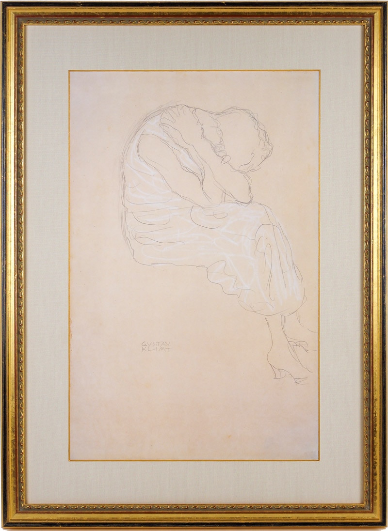 グスタフ・クリムト 「腰を曲げて座っている指導者」 | | アトリエ