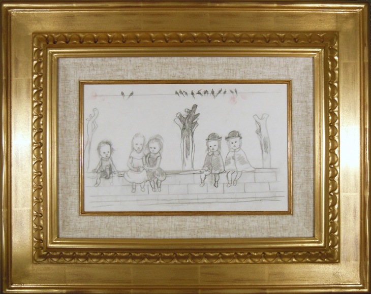 藤田嗣治 「つばめと子供（小）」 | | アトリエ・ブランカ