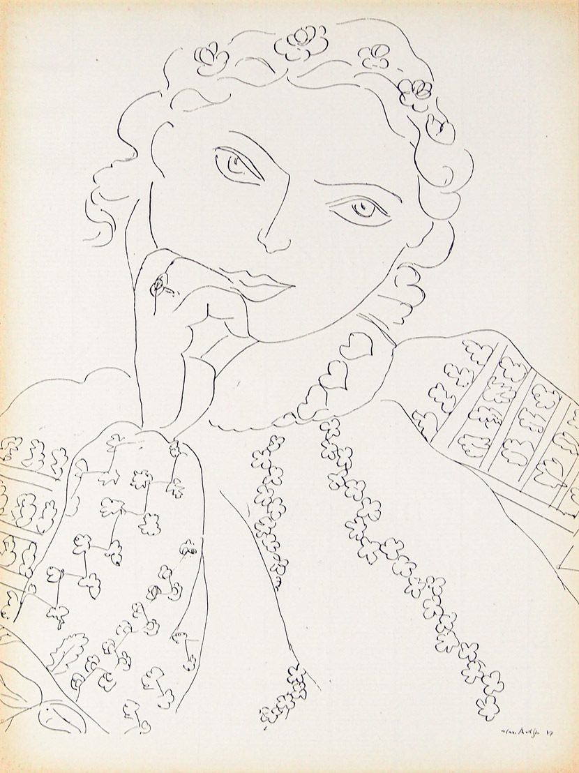 アンリ・マティス 「頬杖をつく女（正面）」 | | アトリエ・ブランカ