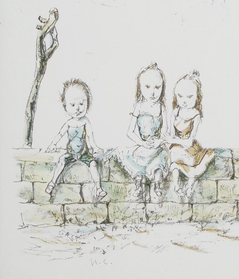 藤田嗣治 「つばめと子供たち」 | | アトリエ・ブランカ