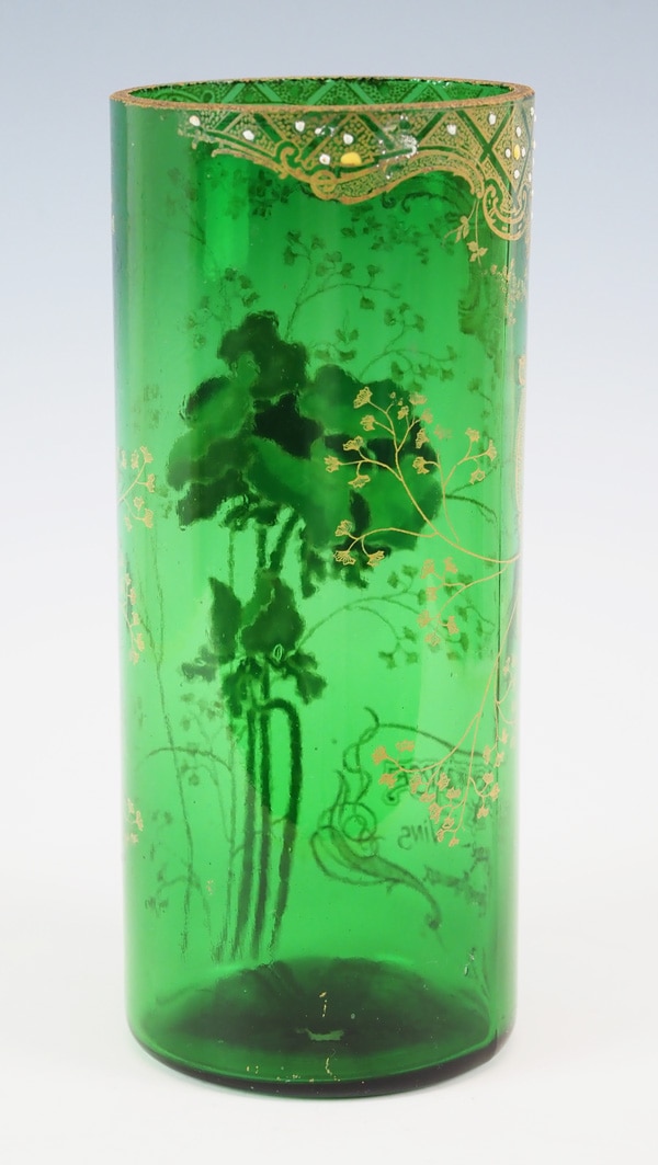 ルグラ 「芥子文金彩花瓶（緑）」 | | アトリエ・ブランカ
