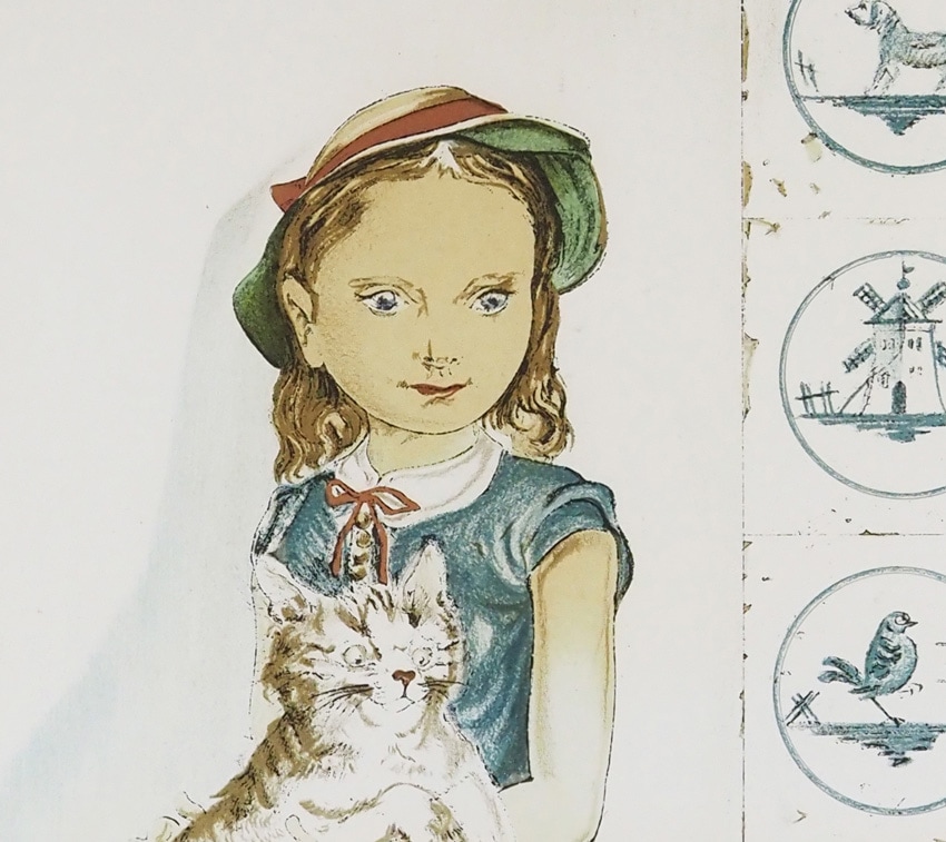 藤田嗣治 「猫を抱いて座る少女」 | | アトリエ・ブランカ