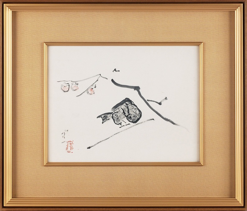 熊谷守一 「柿に烏」 | | アトリエ・ブランカ
