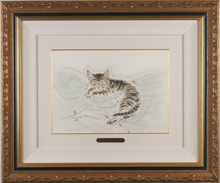 猫の絵、ものタイルに猫の絵を描いています。 猫の絵、ものタイルに猫の絵を描いています。