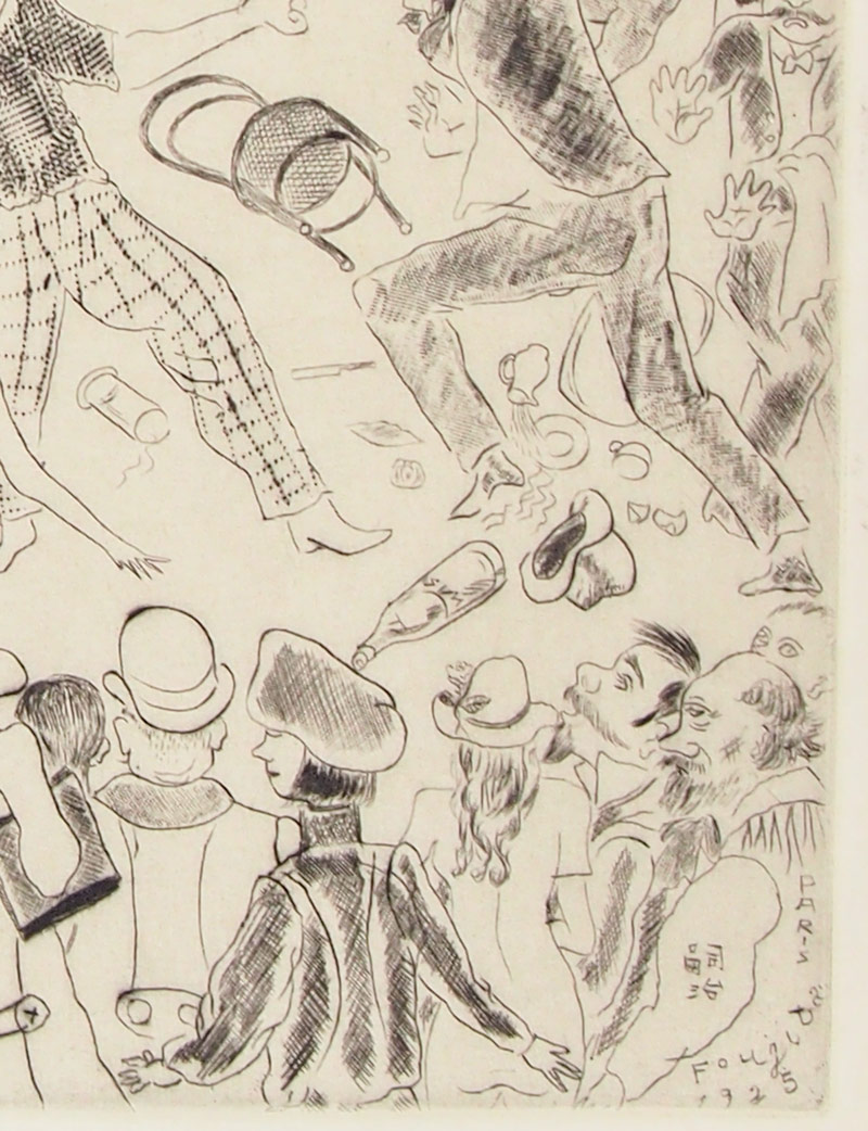 ち-ちゃん様用Lとft2点まとめて藤田嗣治のオリジナル木版画