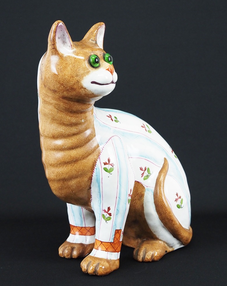 エミール・ガレ 「猫型置物（茶）」 | | アトリエ・ブランカ