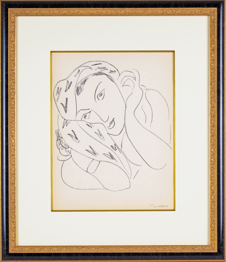 【真作】アンリ・マティス「女性の肖像」リトグラフ 版画 絵画 抽象画 真作】アンリ・マティス「女性の肖像」リトグラフ 版画 絵画