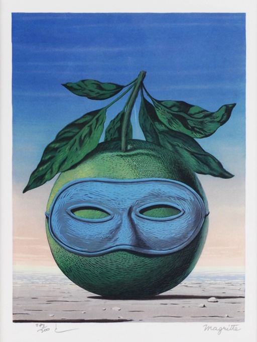 ルネ・マグリット「旅の記憶」、希少画集より、状態良好、新品高級額装付 ルネ・マグリット、帰還、希少な画集より、新品高級額・額装付