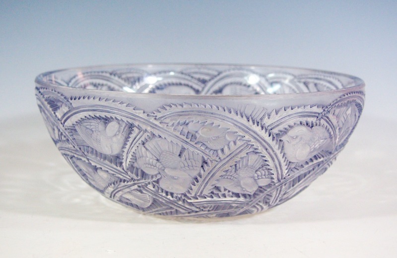 ルネ ラリック R LALIQUE PINSONS ボウル 雀文鉢 パチネ彩色
