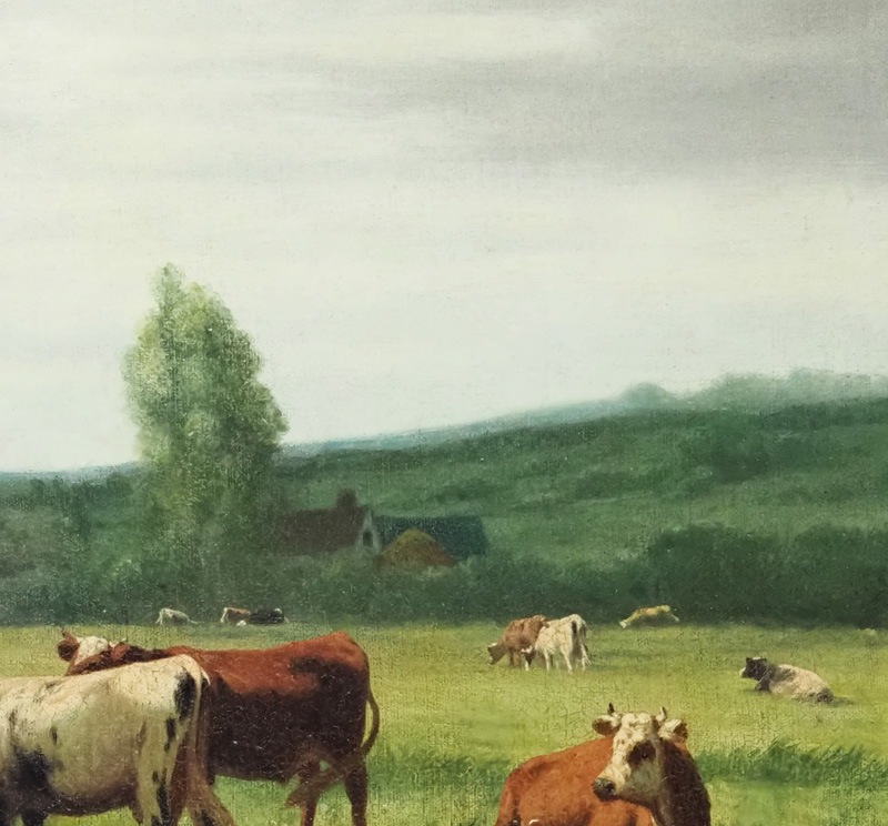 W・F・ハルク 「沼のある牧草地の牛の群れ」 | | アトリエ・ブランカ