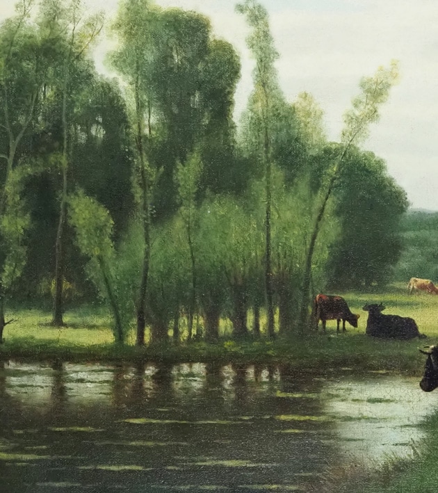 W・F・ハルク 「沼のある牧草地の牛の群れ」 | | アトリエ・ブランカ