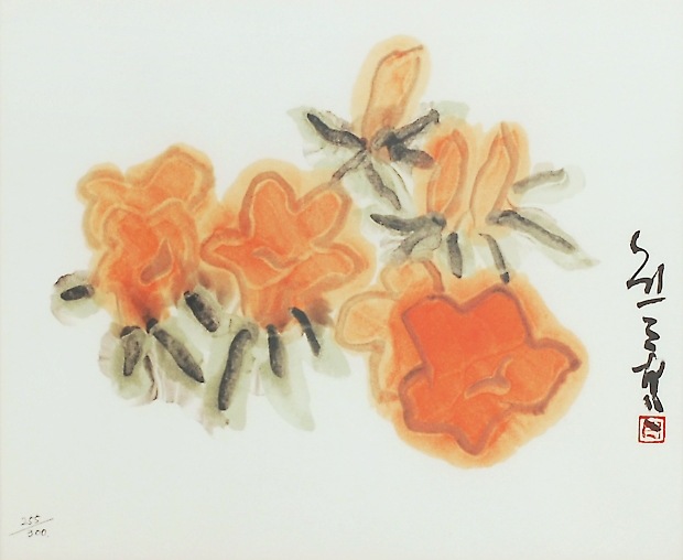 熊谷守一　兎　緞通画 熊谷守一 兎 緞通画