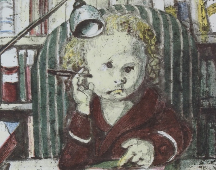 藤田嗣治 「小説家（見開き）」 | | アトリエ・ブランカ