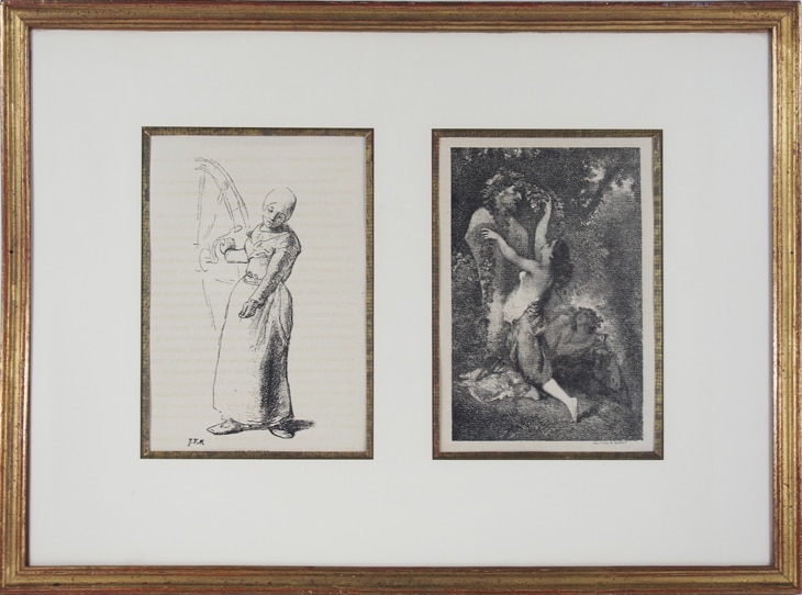 J=F・ミレー 「糸紡ぎ／牧神に捧ぐ 2点組」 | | アトリエ・ブランカ