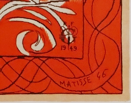 【美品】アンリ・マティス「右顔のナディア」リトグラフ 版画 絵画 抽象画 美品】アンリ・マティス「右顔のナディア」リトグラフ 版画 絵画