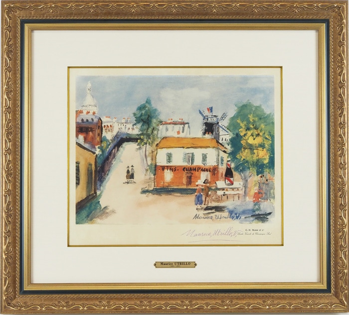 モーリス・ユトリロ 「モンマルトルのシャンパーニュの店