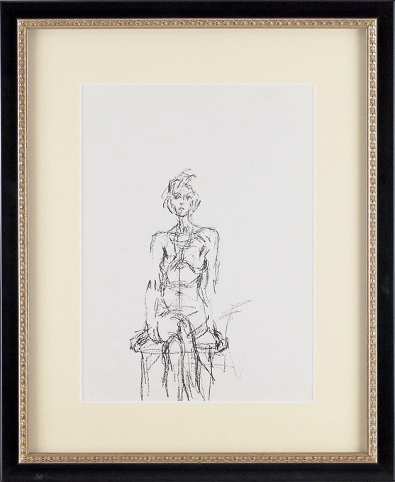 アルベルト・ジャコメッティ 「前向きに腰かける女のモデル