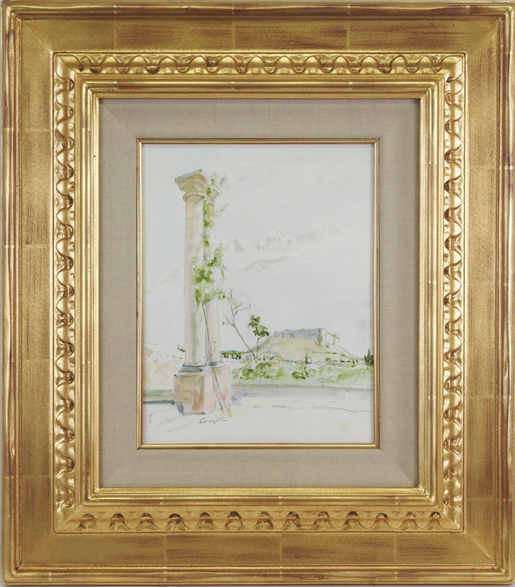 藤田嗣治 「アヴィニョンの村（エンタシスのある風景）」 | | アトリエ