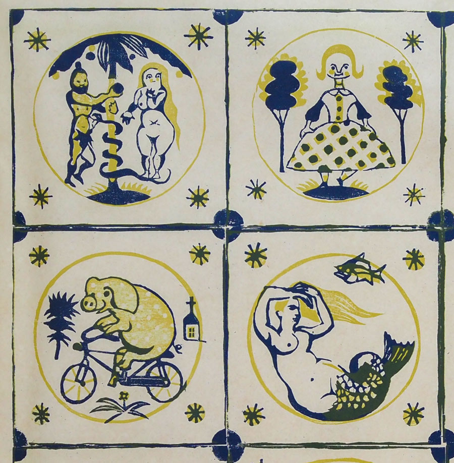 藤田嗣治 「アトリエの装飾タイル画」 | | アトリエ・ブランカ