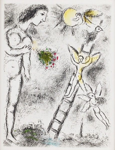 マルク・シャガール、「Le Sacrifice d'Isaac」、厳選 マルク