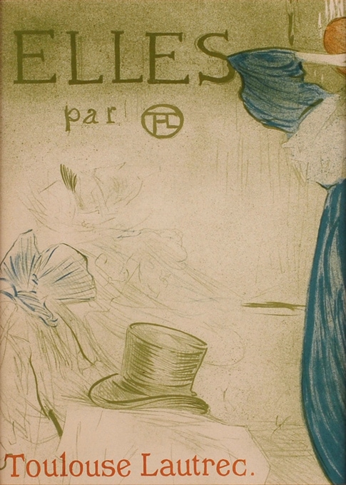 トゥールーズ＝ロートレック、【エレーヌの肖像】、希少な額装用画集より トゥールーズ＝ロートレック 「Elles・表紙カバー」 | | アトリエ
