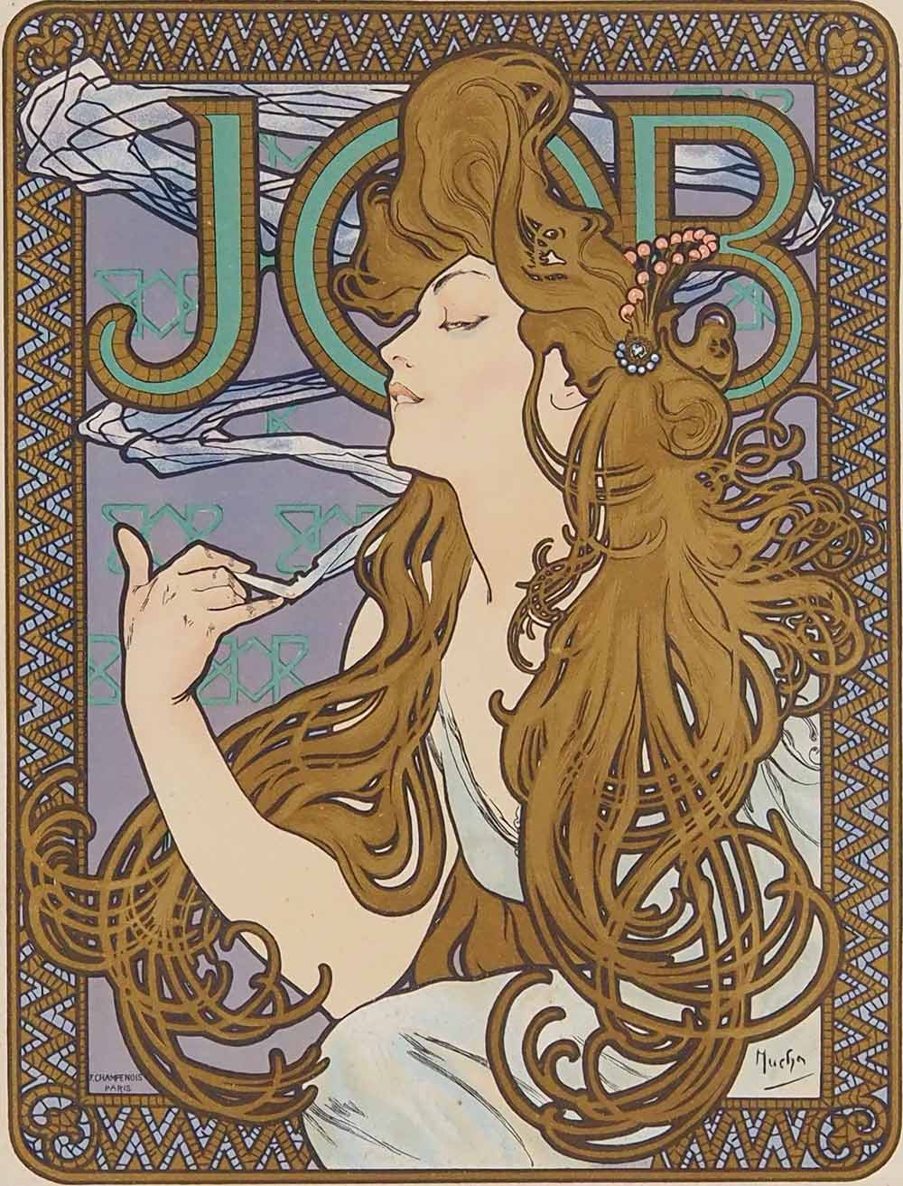 アルフォンス・ミュシャ 「ホワイトスター」 エンボスミュシャ財団承認 アルフォンス・ミュシャ 「ホワイトスター」 エンボスミュシャ財団承認