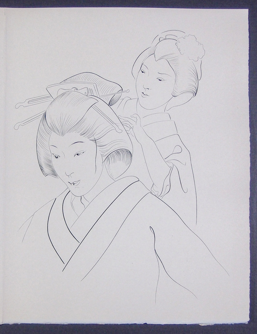 藤田龍児、静かなる町、希少な額装用画集より、新品高級額装付 藤田嗣治 挿画本『海龍』 | | アトリエ・ブランカ