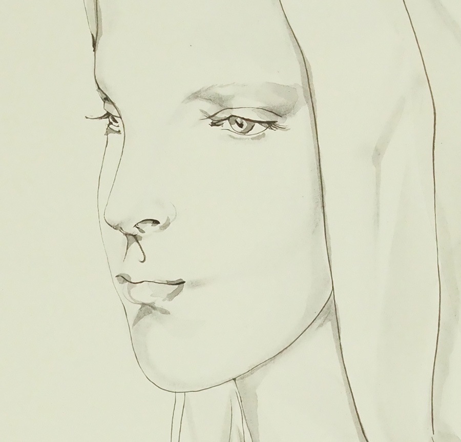 藤田嗣治 「ヴェールを被った若い女」 | | アトリエ・ブランカ