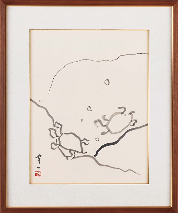 熊谷　守一、石亀、希少限定版、額装用画集、新品額装付 熊谷守一 「石亀」 | | アトリエ・ブランカ
