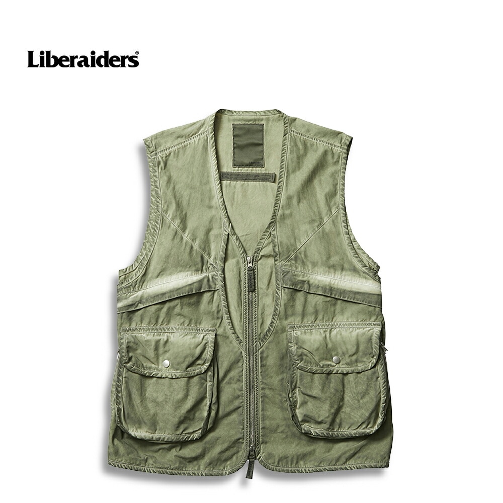 Liberaiders リベレイダース LIBERAIDERS OVERDYED COMBAT VEST OLIVE 