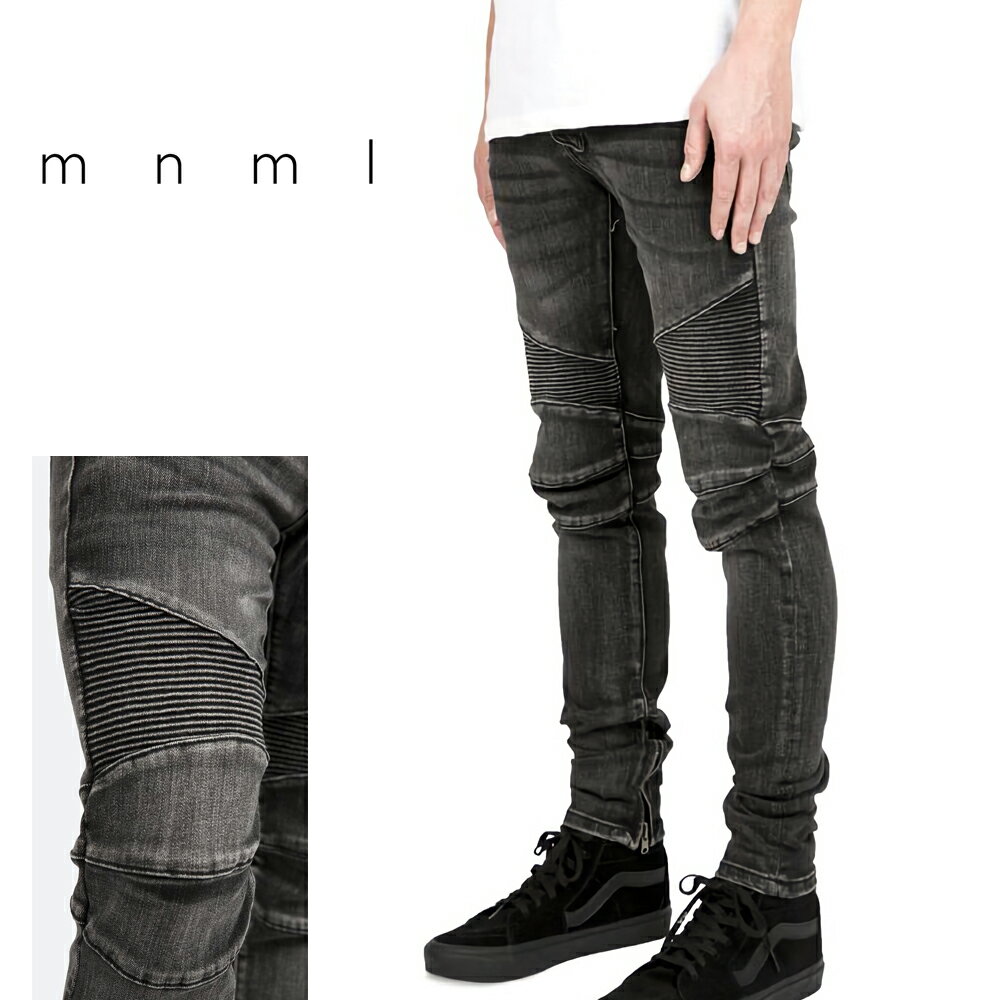 パンツ mnml M14 STRETCH DENIM BLACK mnml ミニマル M14 STRETCH DENIM Black トレンド ストレッチ