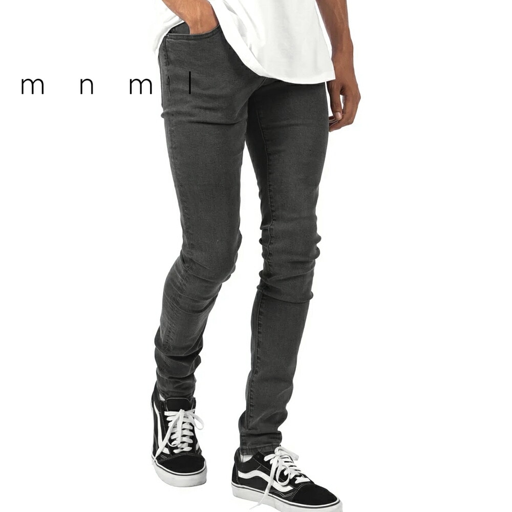 x*/様 ミニマルデニム 29 mnml ミニマル X32 STRETCH DENIM VINTAGE BLACK ストレッチ デニム