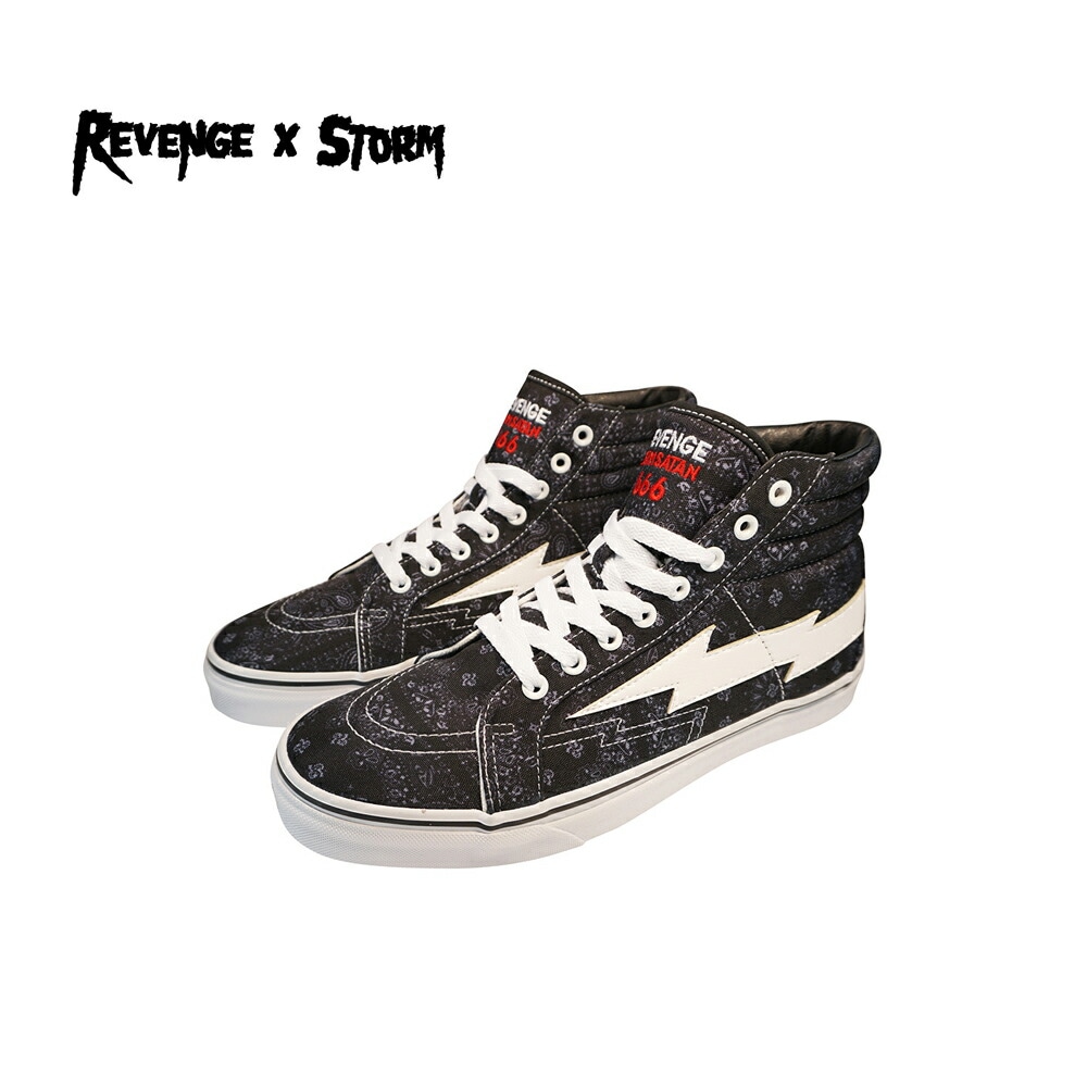 リベンジストーム REVENGE×STORM スニーカー 黒 白 27㎝ 楽天