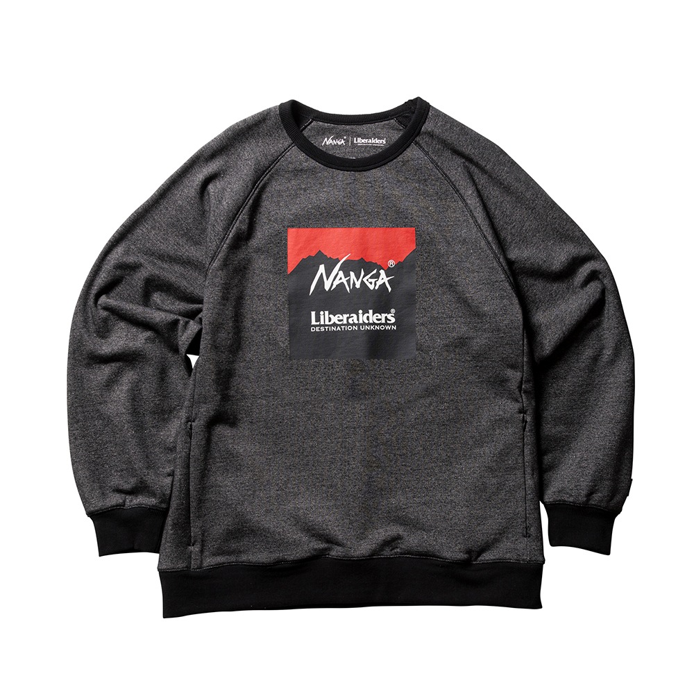 NANGA X LIBERAIDERS ECO HYBRID SWEAT SHIRT スウェットシャツ