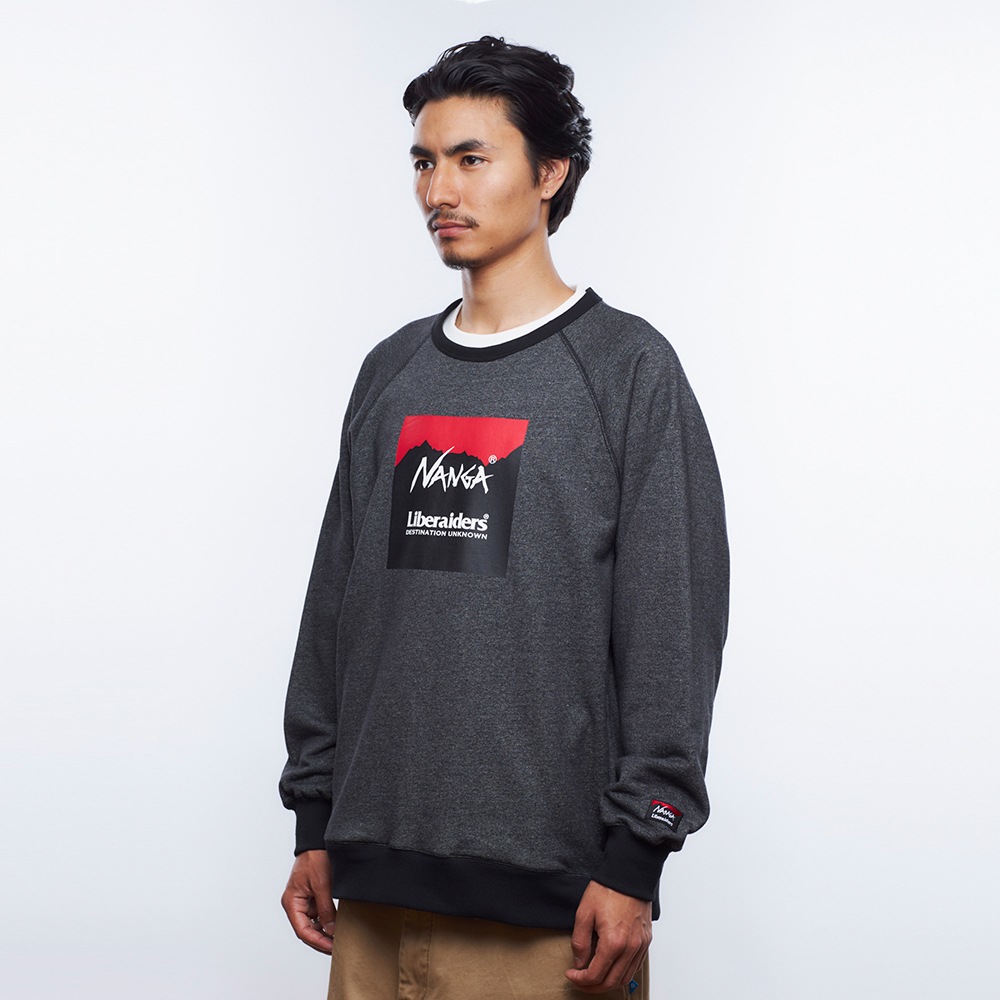 ナンガ　NANGA× LIBERAIDERS エコハイブリッド スウェットシャツ NANGA X LIBERAIDERS ECO HYBRID SWEAT SHIRT スウェットシャツ