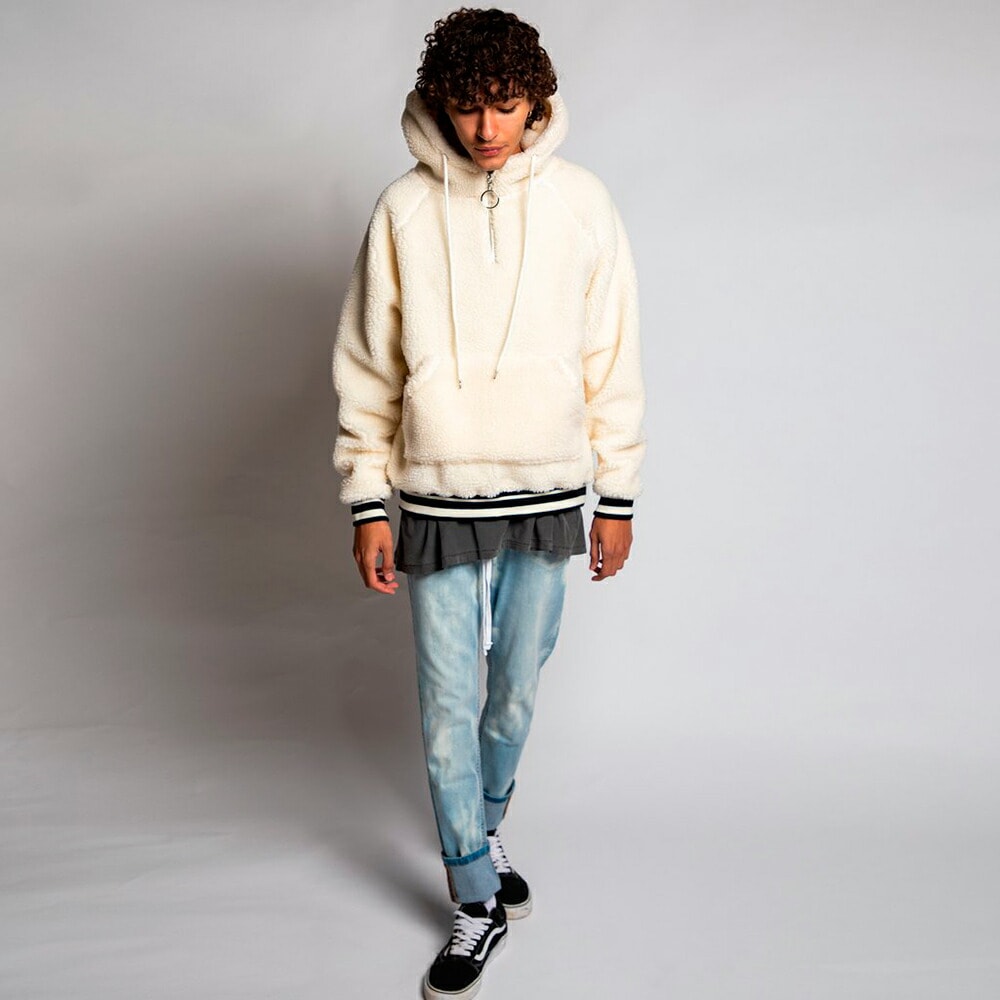 Civil Regime シビル・レジーム SHERPA TEDDY HOODIE BLACK 18CV Civil Regime シビル・レジーム SHERPA TEDDY HOODIE BLACK 18CV
