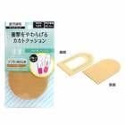 【返品交換不可】 【メール便】 フットソリューション 衝撃を和らげる カカトクッション 男女兼用 厚さ3.5mm フリーサイズ 疲労緩和 ハーフインソール コロンブス c-fskkc|シューズケア用品