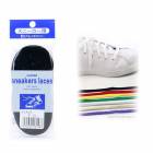 【返品交換不可】 【メール便】 スニーカー用 靴紐 シューレース 石目タイプ 120cm レースアップ スニーカー 靴ひも 替えひも 平紐 8mm幅 黒 白 黄色 青 シルバー 紺 緑 赤 濃茶 アー