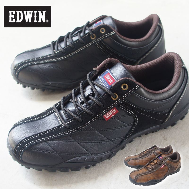 EDWIN エドウィン スニーカー メンズ 靴 ワーク シューズ 軽量 ローカット 男性 父の日 hredm6100