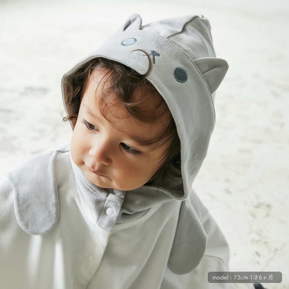 ねこさんのケープ べいびー ベイビー ベビー 赤ちゃん ケープ ポンチョ ぬい ねこさんのケープ べいびー ベイビー ベビー 赤ちゃん ケープ