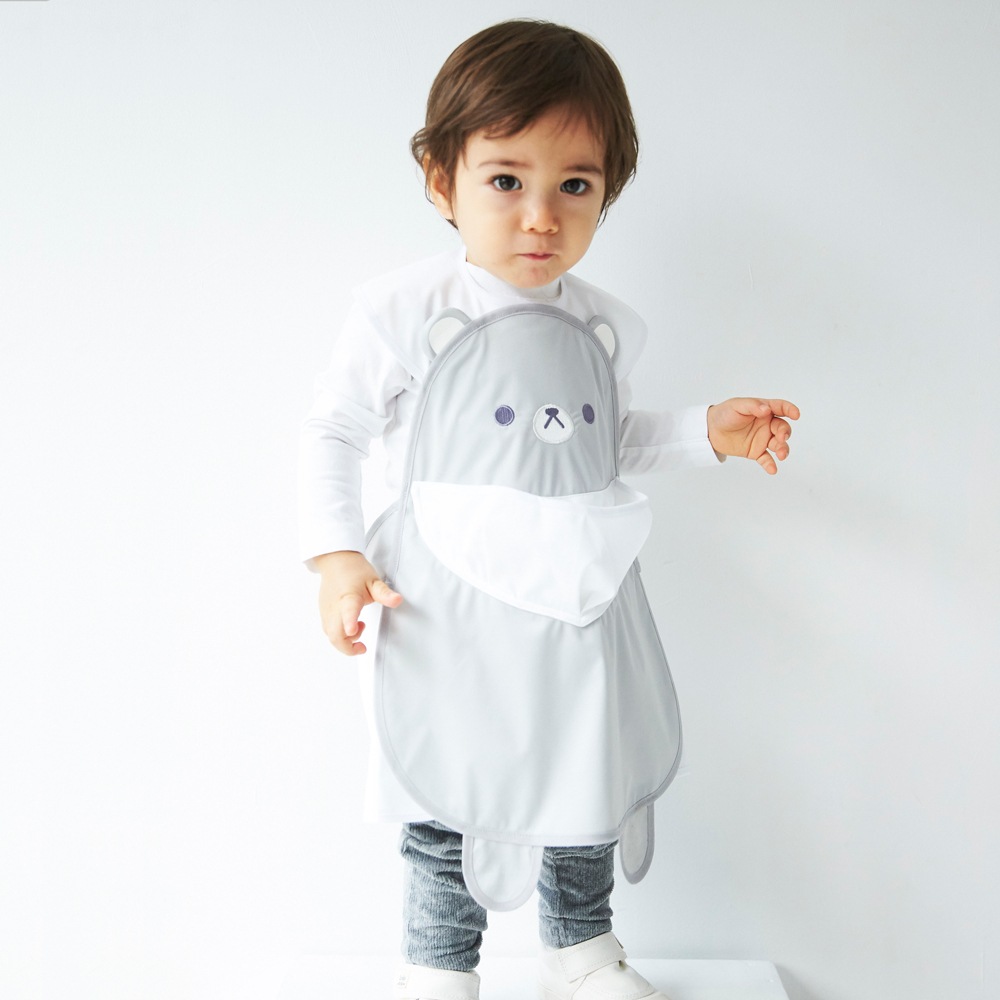 グレーくまお食事エプロン | すべての商品 | 動物モチーフの