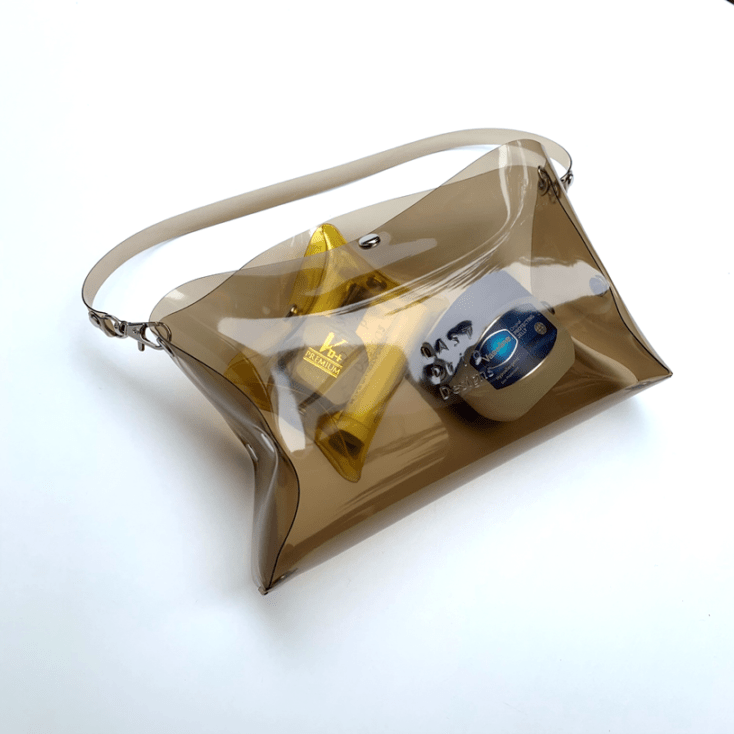 【 全11色 透明 ポーチ Mサイズ 】 キューブ型 ポーチ ／ クリアポーチ クリアケース ・ 防水 ビニール PVC ｜ フェス アウトドア レジャー おすすめ acp hnd
