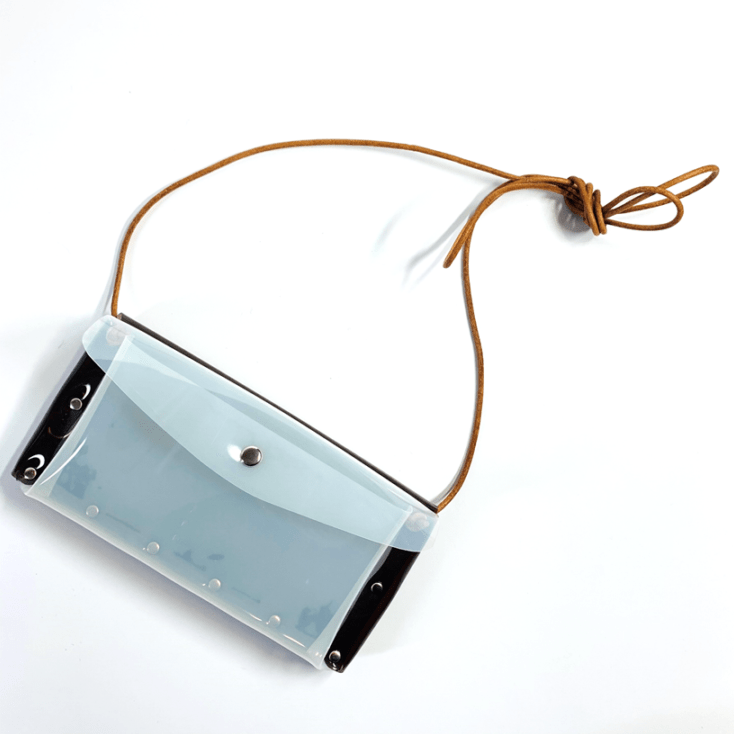 【 全11色 透明 お財布ショルダーバッグ Lサイズ 】 長財布 ウォレットポシェット ／ クリア財布 ショルダーバッグ ・ 防水 ビニール PVC ｜ フェス アウトドア レジャー おすすめ acp pst