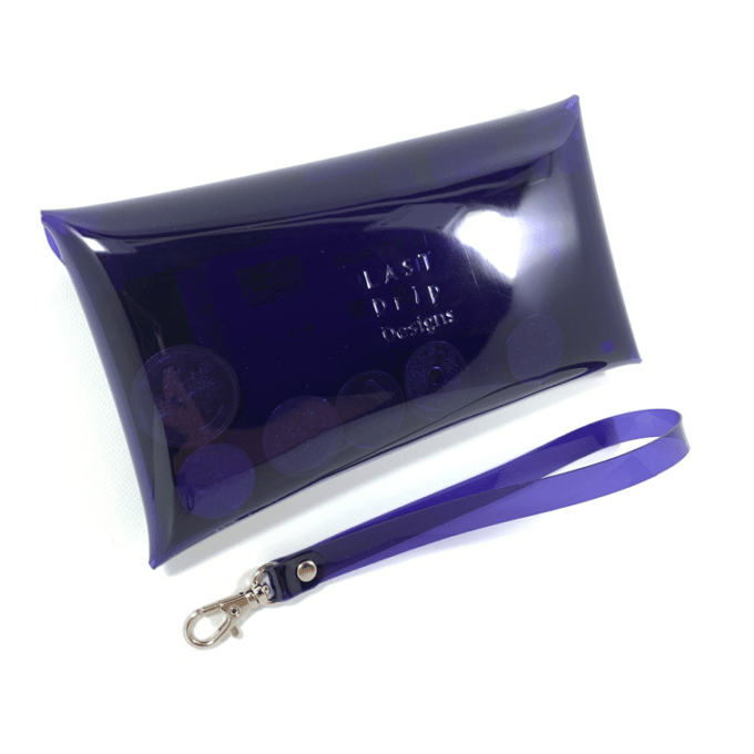 【 全11色 透明 長財布 】 ハンドストラップつき レター ロングウォレット ／ クリア財布 ・ 防水 ビニール PVC ｜ フェス アウトドア レジャー おすすめ acp pst