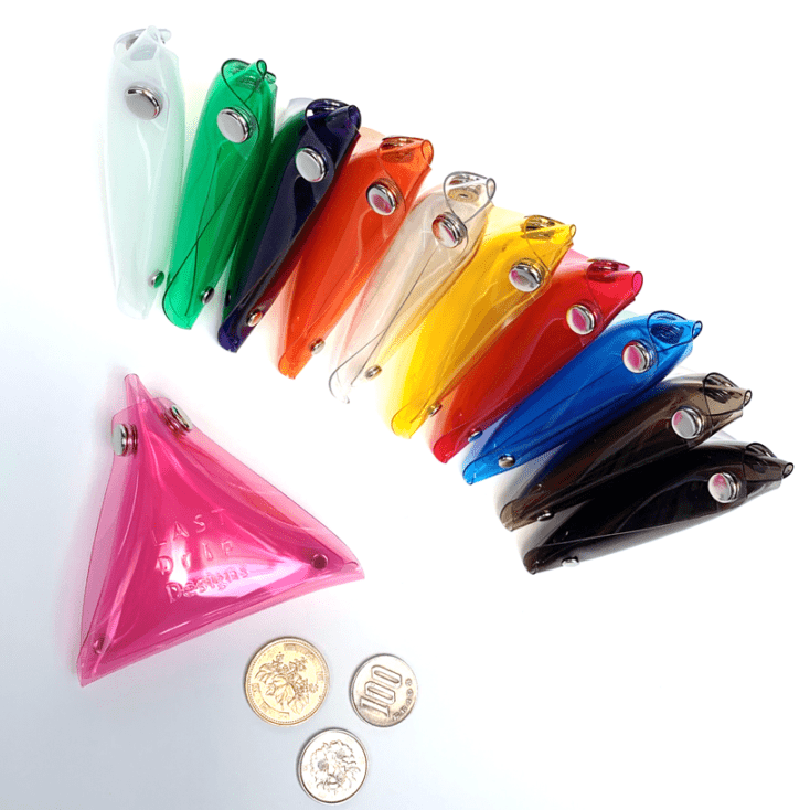 【 全11色 透明 小銭入れ Mサイズ 】 三角コインケース ／ クリアコインケース ・ 防水 ビニール PVC ｜ フェス アウトドア レジャー おすすめ acp pst
