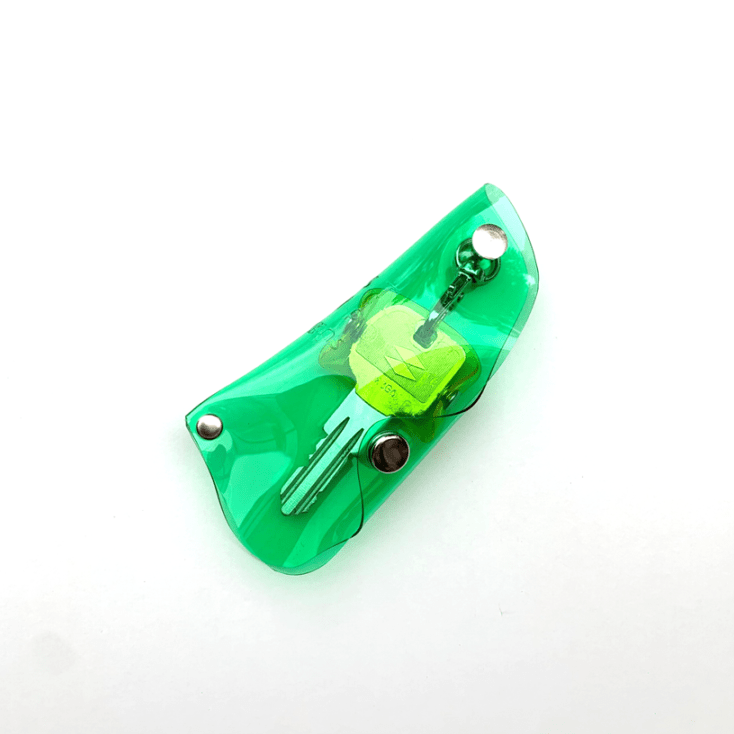 【 全11色 透明 キーホルダー 1本用 】 シンプル キーホルダー ／ キーリング ・ 防水 ビニール PVC ｜ フェス アウトドア レジャー おすすめ acp pst