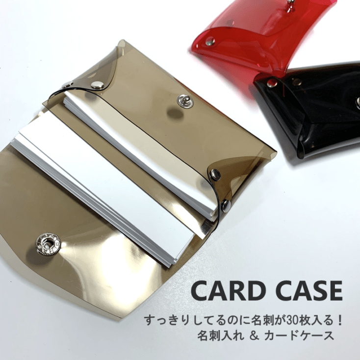 【 全11色 透明 名刺入れ 中仕切りつき 】 シームライン カードケース ／ クリアケース・ 防水 ビニール PVC ｜ フェス アウトドア レジャー おすすめ acp pst