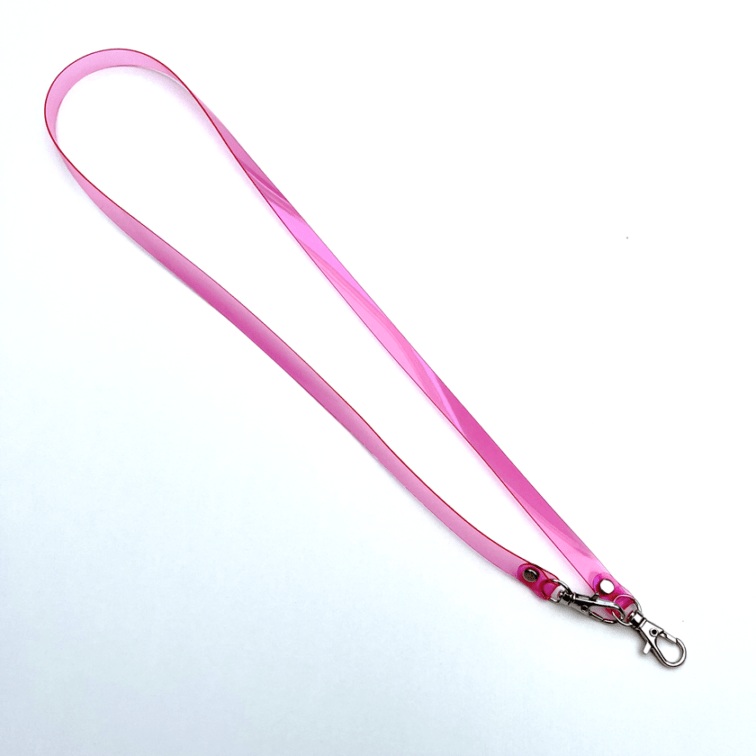 【 全11色 透明 両ナスカン ネックストラップ 】 スマホ用ネックストラップ ／ キーホルダー キーリング ・ 防水 ビニール PVC ｜ フェス アウトドア レジャー おすすめ acp pst
