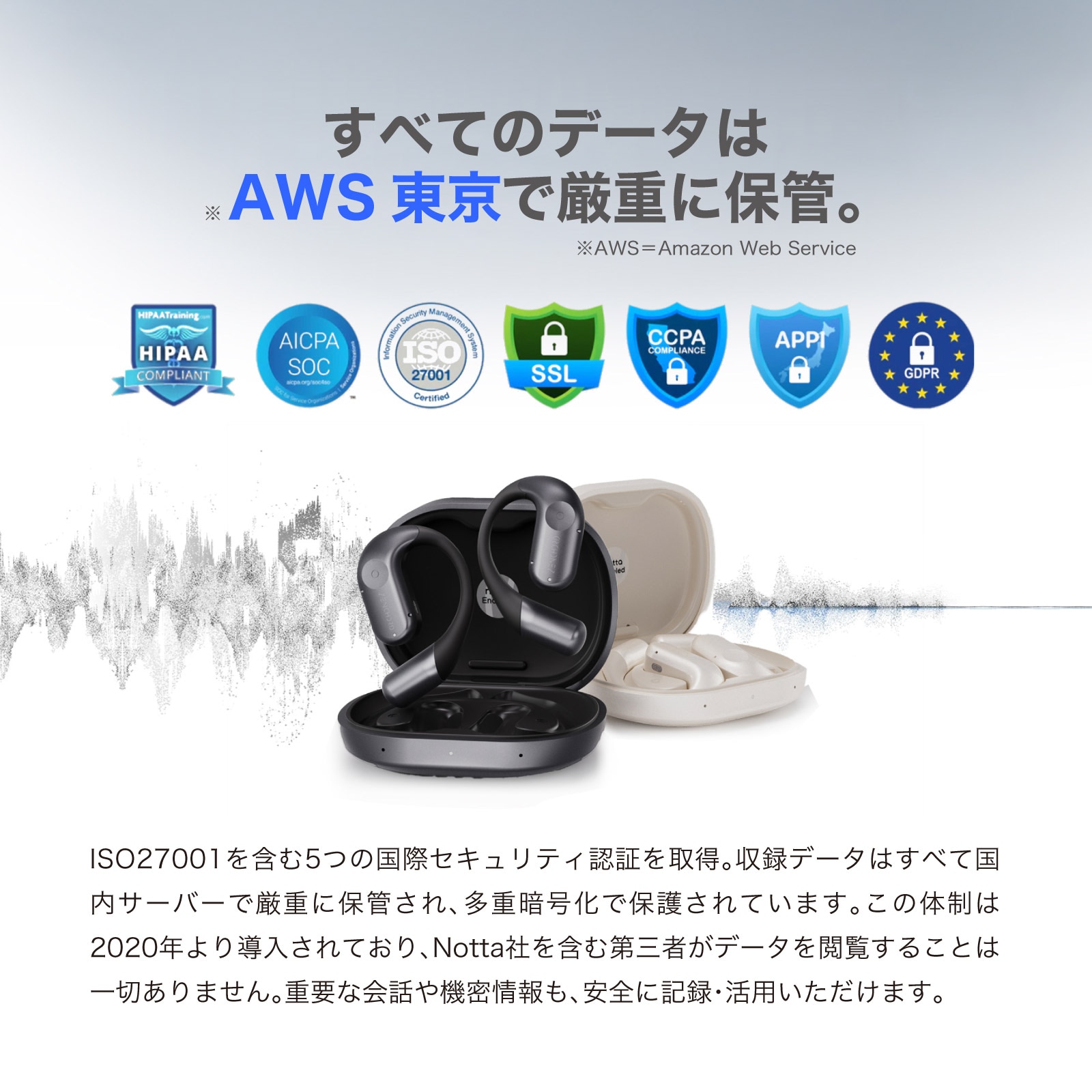 ZENCHORD AI議事録イヤホン｜会議録音・文字起こし・翻訳対応