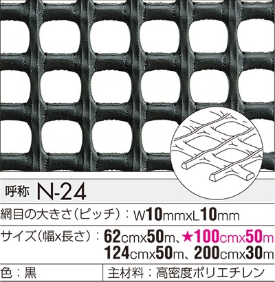 ☆トリカルネット☆N-24☆ 500mmx1000mm 1枚入り | プラスチックネット